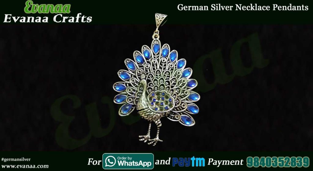 German Silver Necklace Pendants