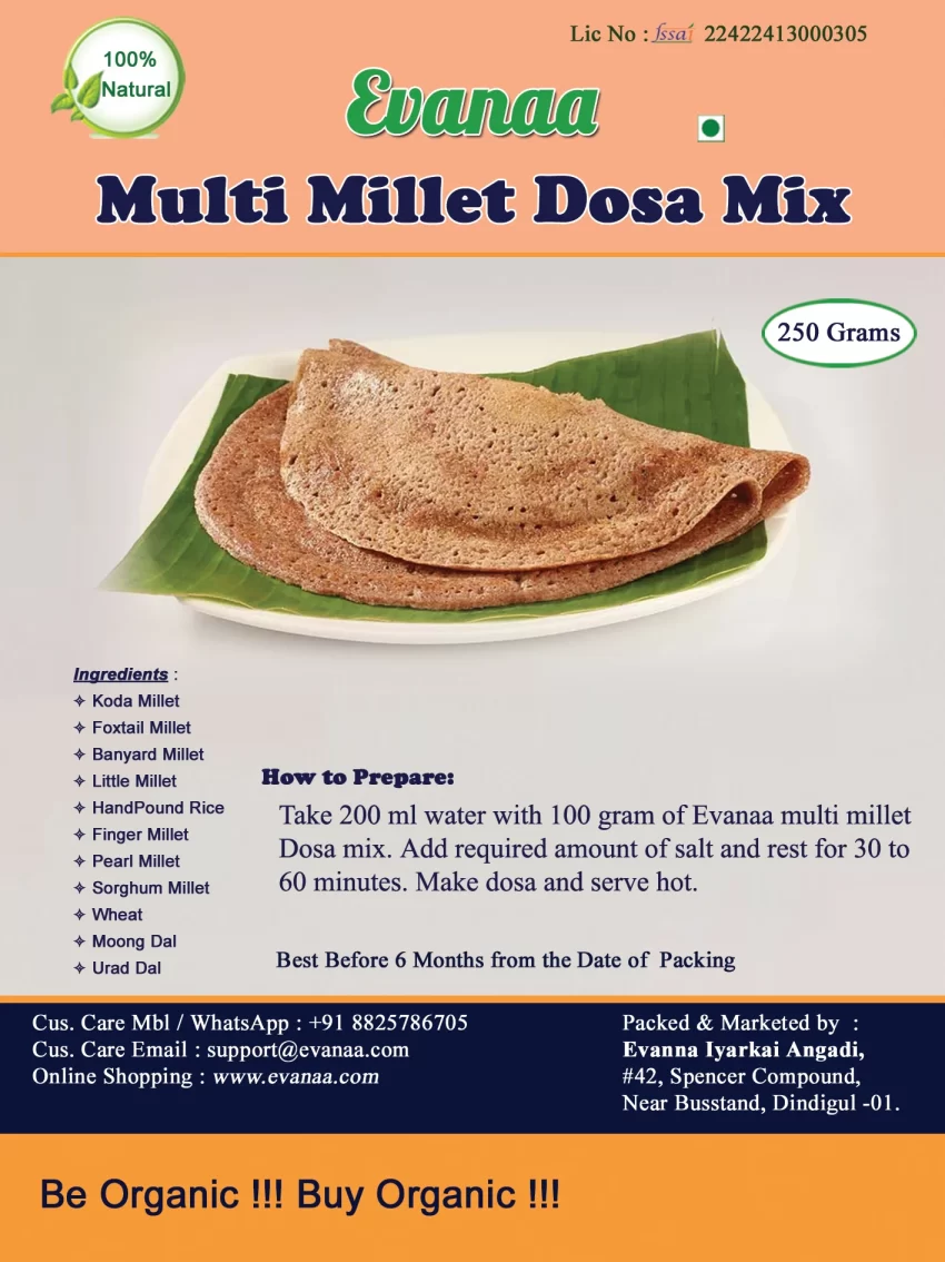 250 Grams Multimillet Dosa Mix