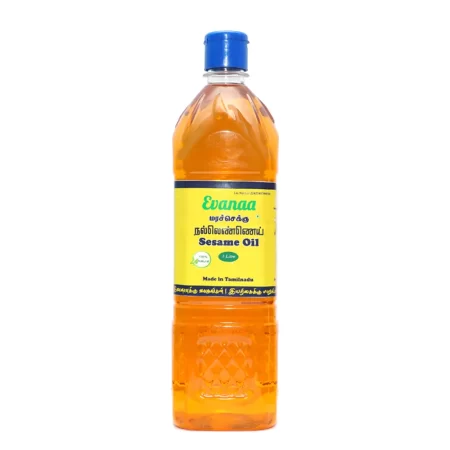 Evanaa Wood Pressed Sesame Oil (மர செக்கு நல்லெண்ணெய் ) - 1 Litre