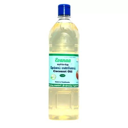Evanaa Wood-Pressed Coconut Oil (மர செக்கு தேங்காய் எண்ணெய் ) - 1 Litre