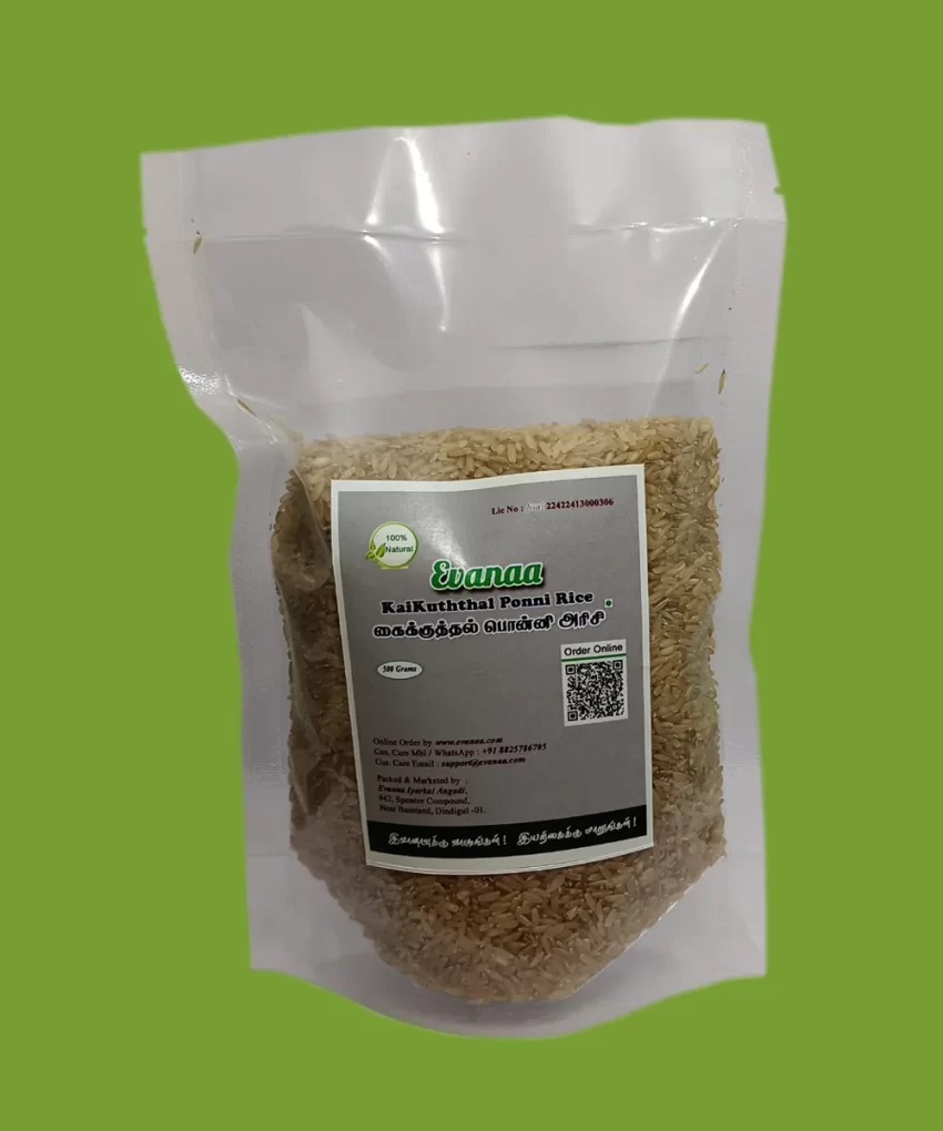 Kaikuthal Ponni Rice: Pure, Traditional, and Nutritious